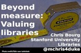 Beyond measure: Valuing libraries