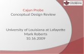 Cajun Probe Conceptual Design Review