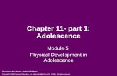 Chapter 11- part 1: Adolescence