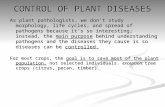 CONTROL OF PLANT DISEASES