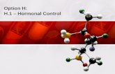 Option H:  H.1 – Hormonal Control