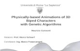 Physically-based Animations of 3D Biped Characters with Genetic Algorithms