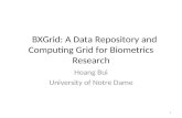    BXGrid: A Data Repository and Computing Grid for Biometrics Research