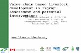 Value chain based livestock development in  Tigray : Assessment and potential interventions