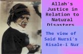 Allah’s Justice in Relation to Natural Disasters