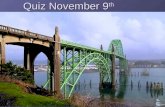 Quiz November 9 th