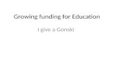 Growing funding for Education