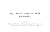 ϕ 3  measurements at B factories