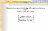 Dielectric spectroscopy of   glass-forming liquids under high pressure