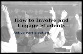 How to Involve and Engage Students
