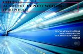 UHL2332 ACADEMIC REPORT WRITING (PROPOSAL)