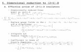 5. Dimensional reduction to (2+1)-D