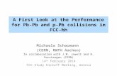 A First Look at the Performance for  Pb-Pb  and p- Pb  collisions in FCC- hh