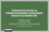 Partnering for Success in Colleges/Universities: A Grass Roots Approach to Infusing UDL