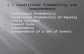 6.5  Conditional Probability and Independence