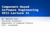 Component-Based Software Engineering SEII-Lecture 31