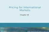 Pricing  for International Markets