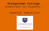 Georgetown College  Inmersión  en  Español  –  Spanish Immersion Program