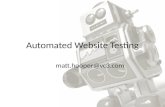 Automated Website Testing