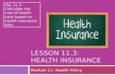 Lesson  11.3: Health Insurance