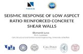 SEISMIC RESPONSE OF LOW ASPECT RATIO REINFORCED CONCRETE Shear WALLS