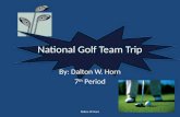 National Golf Team Trip
