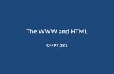 The WWW and HTML