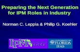 Preparing the Next Generation for IPM Roles in Industry