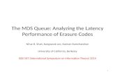 The MDS Queue: Analyzing the Latency Performance  of Erasure Codes