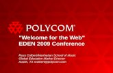 "Welcome for the Web" EDEN 2009 Conference