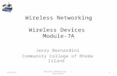 Wireless Networking Wireless Devices  Module-7A