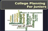 College Planning  For Juniors