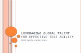 Leveraging Global Talent for Effective Test Agility