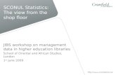 SCONUL Statistics: The view from the shop floor