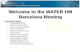 Welcome to the WATER HM Barcelona Meeting