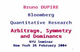 Bruno DUPIRE Bloomberg Quantitative Research