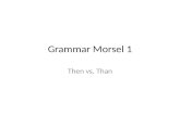 Grammar Morsel 1