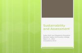 Sustainability and Assessment