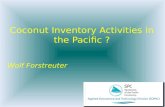 Coconut Inventory Activities in the Pacific ?