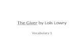 The Giver  by Lois Lowry