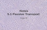 Notes  5.1 Passive Transport