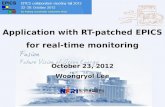 Application  with  RT-patched EPICS for real-time monitoring