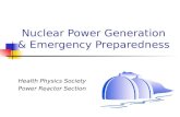 Nuclear Power Generation & Emergency Preparedness