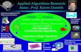 Applied Algorithms Research Assoc. Prof. Karen Daniels