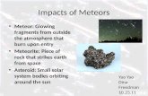 Impacts of Meteors