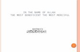 In The Name of Allah  The Most Beneficent The Most Merciful