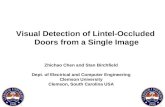 Visual Detection of Lintel-Occluded  Doors from a Single Image