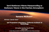 Semi-Stationary Waves Masquerading as Stationary Waves in the Martian Atmosphere