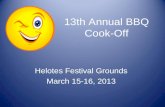13th Annual BBQ Cook-Off