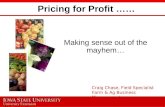 Pricing for Profit ……